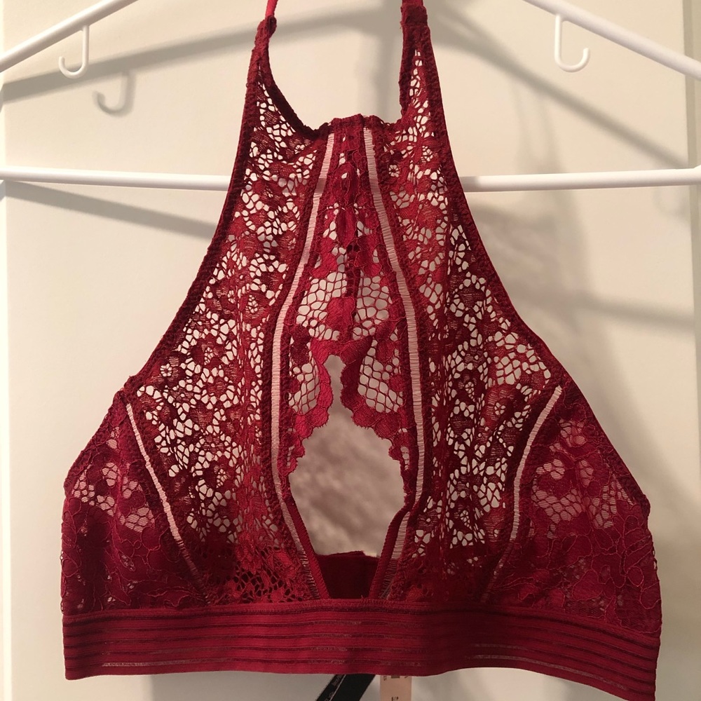 VS S Rouge lace bralette